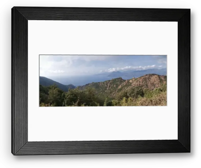 Framed Print : Mountain View In Corsica Framed Print : Mountain View In Corsica