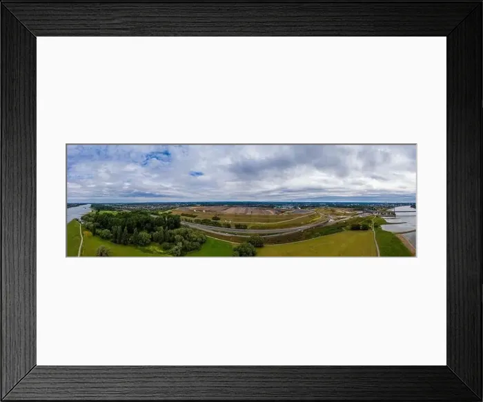 Framed Print : Panoramic view of the disposal center in Leverkusen. Drone photography Framed Print : Panoramic view of the disposal center in Leverkusen. Drone photography