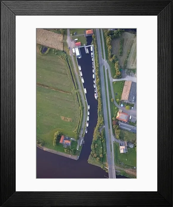Framed Print : Agricultural landscape of Friesland Framed Print : Agricultural landscape of Friesland