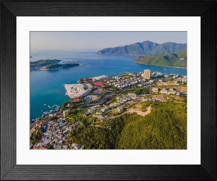 Framed Print : Aerial view over Nha Trang city, Vietnam taken from drone Framed Print : Aerial view over Nha Trang city, Vietnam taken from drone