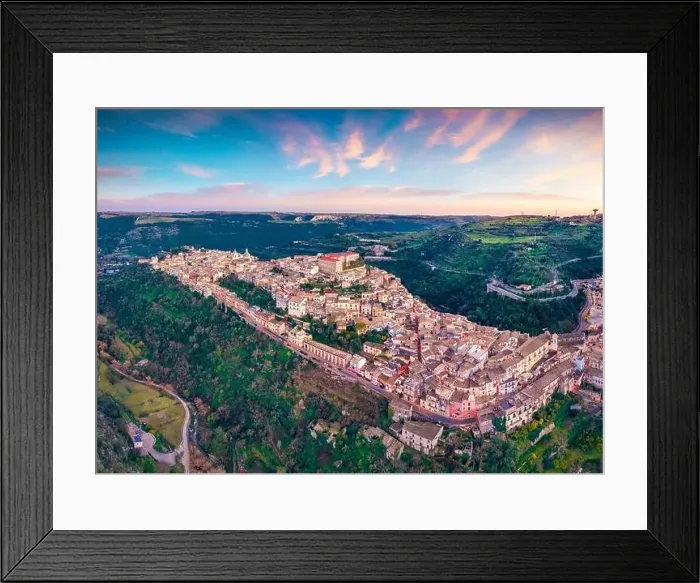 Framed Print : View from flying drone Framed Print : View from flying drone