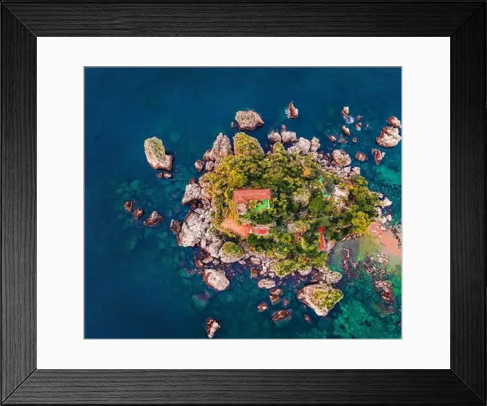 Framed Print : Straight-down view from flying drone Framed Print : Straight-down view from flying drone