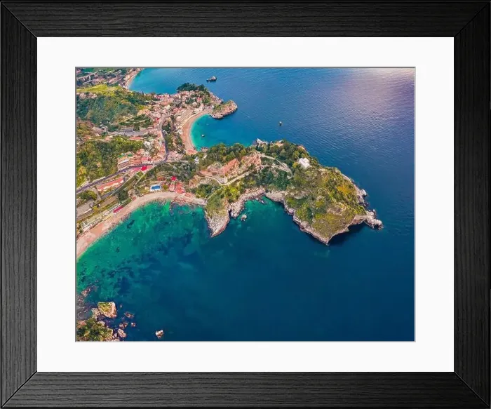 Framed Print : Straight-down view from flying drone Framed Print : Straight-down view from flying drone