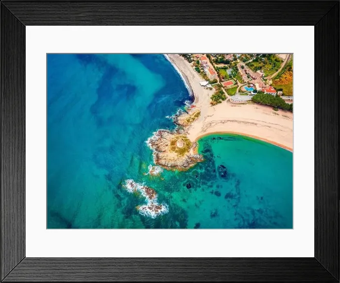 Framed Print : Top down view from flying drone Framed Print : Top down view from flying drone