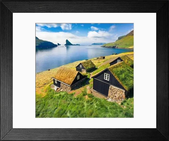 Framed Print : View from flying drone Framed Print : View from flying drone