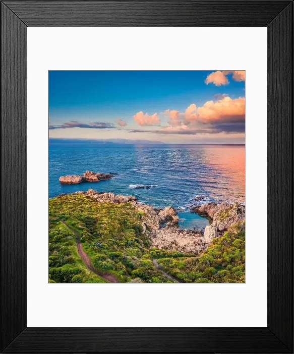 Framed Print : View from flying drone. Aerial morning view of Pool Of Venus Framed Print : View from flying drone. Aerial morning view of Pool Of Venus