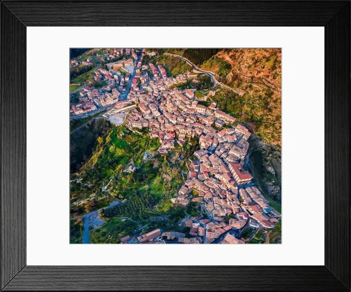 Framed Print : Top down view view from flying drone Framed Print : Top down view view from flying drone