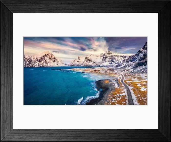 Framed Print : Superb spring view of Skagsanden beach Framed Print : Superb spring view of Skagsanden beach