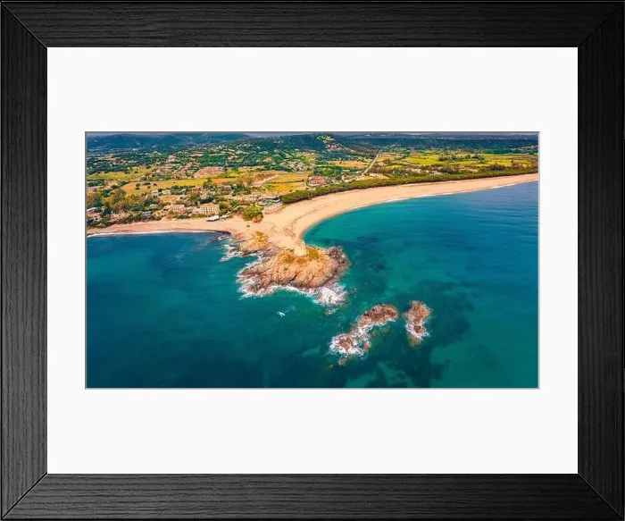 Framed Print : View from flying drone of Torre di Bari tower Framed Print : View from flying drone of Torre di Bari tower
