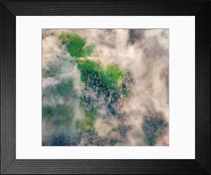 Framed Print : Flying above the clouds on drone Framed Print : Flying above the clouds on drone
