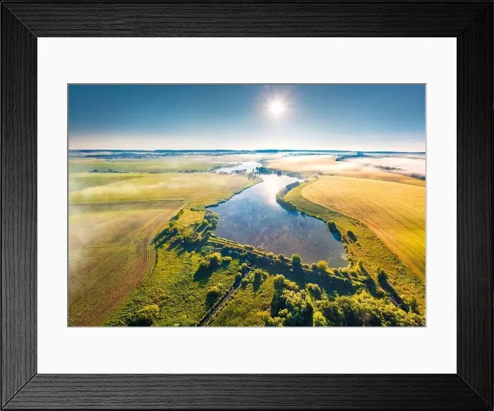 Framed Print : Perfect summer scene of Ukrainian countryside Framed Print : Perfect summer scene of Ukrainian countryside