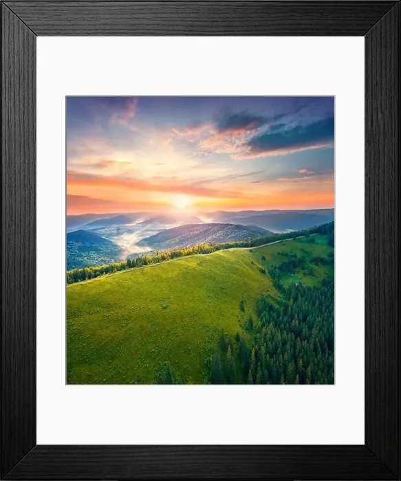 Framed Print : Picturesque sunrise on Lisniv ridge Framed Print : Picturesque sunrise on Lisniv ridge