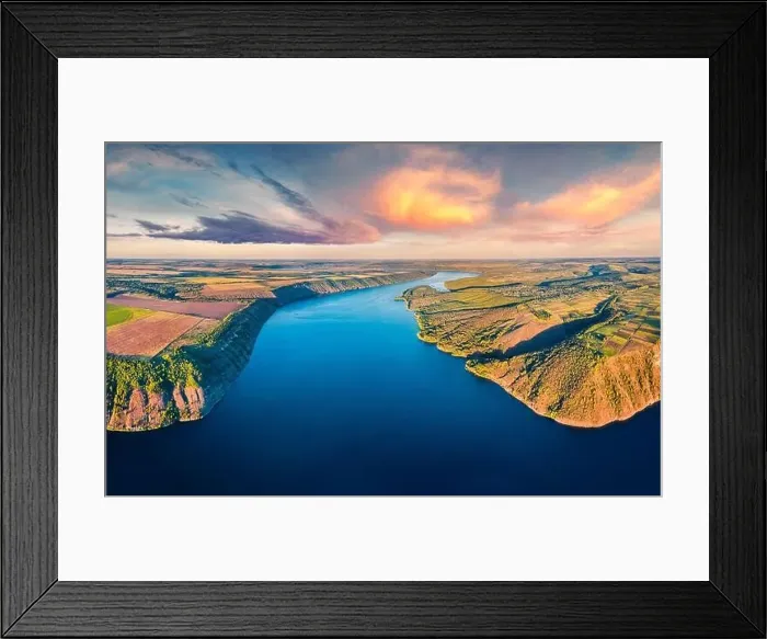 Framed Print : Awesome morning view from flying drone of Bakotska Bay Framed Print : Awesome morning view from flying drone of Bakotska Bay