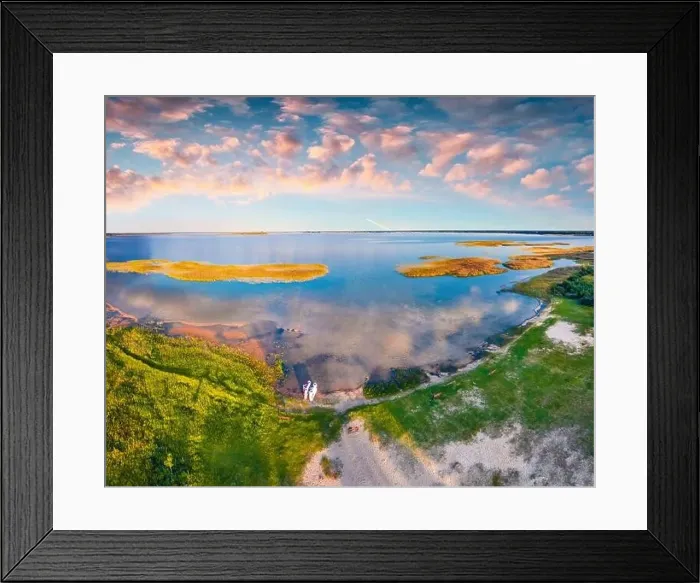 Framed Print : Unbelievable sunset on Svityaz lake Framed Print : Unbelievable sunset on Svityaz lake