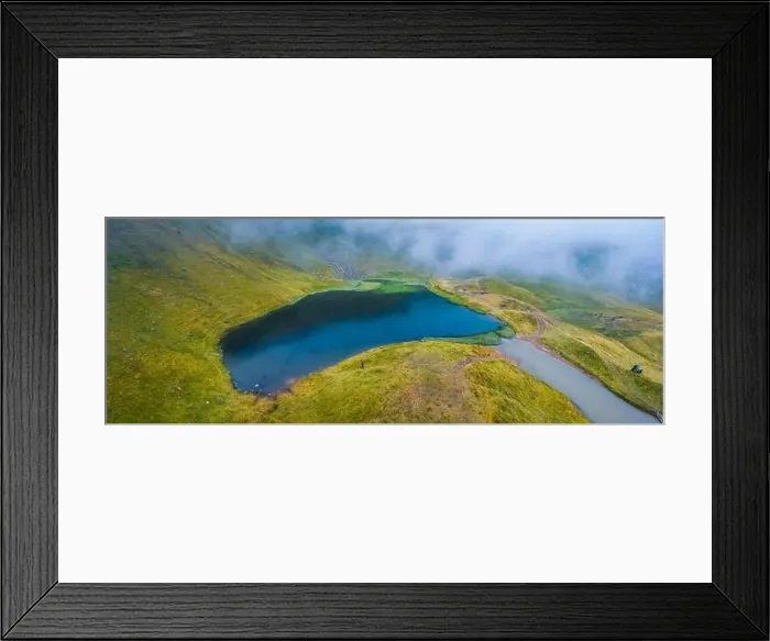 Framed Print : Aerial summer scene of Dohaska lake Framed Print : Aerial summer scene of Dohaska lake
