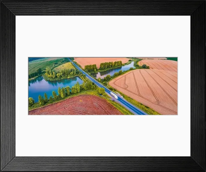 Framed Print : Aerial landscape photography Framed Print : Aerial landscape photography