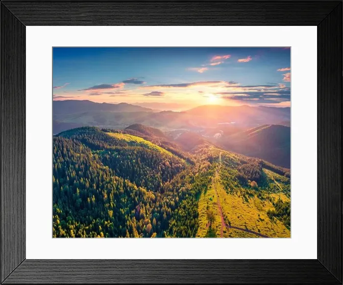 Framed Print : Fantastic summer view of Carpathian mountains Framed Print : Fantastic summer view of Carpathian mountains