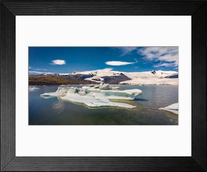 Framed Print : View from flying drone of floating of blue icebergs in Jokulsarlon Glacier Lagoon Framed Print : View from flying drone of floating of blue icebergs in Jokulsarlon Glacier Lagoon