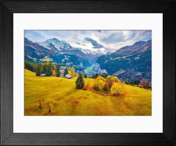 Framed Print : View from fAerial landscape photography Framed Print : View from fAerial landscape photography