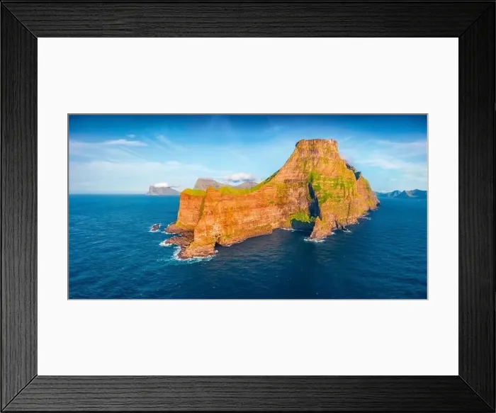 Framed Print : Beautiful summer scenery. Marvelous morning view from flying droneof Kallur Lighthouse Framed Print : Beautiful summer scenery. Marvelous morning view from flying droneof Kallur Lighthouse