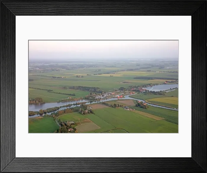 Framed Print : Agricultural landscape of Friesland, one of the northern provinces of the Netherlands - Friesland from above Framed Print : Agricultural landscape of Friesland, one of the northern provinces of the Netherlands - Friesland from above