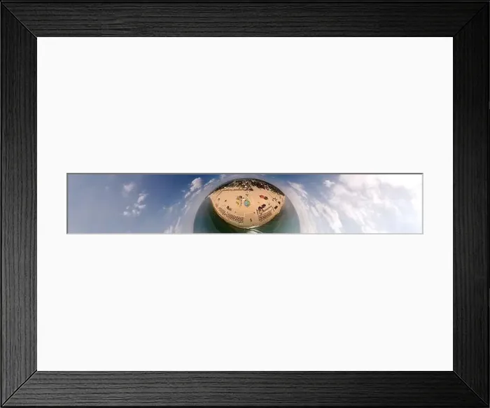 Framed Print : Wide panorama of the beach and the Black Sea Framed Print : Wide panorama of the beach and the Black Sea