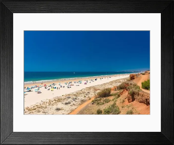 Framed Print : Aerial drone beach view of Vilamoura and Praia de Falesia, Algarve, Portugal Framed Print : Aerial drone beach view of Vilamoura and Praia de Falesia, Algarve, Portugal