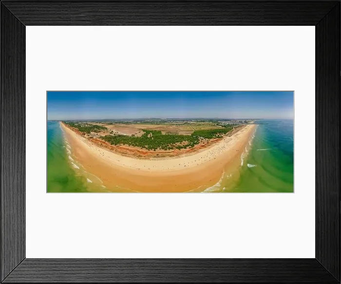 Framed Print : Aerial drone beach view of Vilamoura and Praia de Falesia, Algarve, Portugal Framed Print : Aerial drone beach view of Vilamoura and Praia de Falesia, Algarve, Portugal