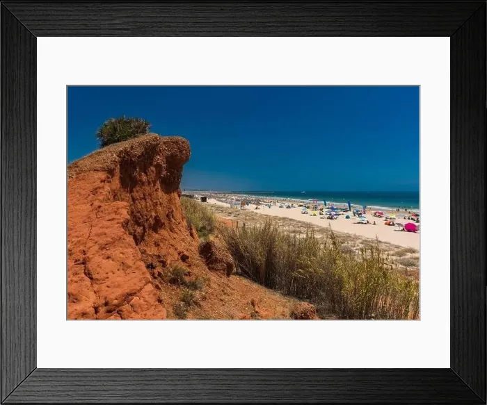Framed Print : Aerial drone beach view of Vilamoura and Praia de Falesia, Algarve, Portugal Framed Print : Aerial drone beach view of Vilamoura and Praia de Falesia, Algarve, Portugal