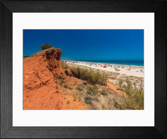 Framed Print : Aerial drone beach view of Vilamoura and Praia de Falesia, Algarve, Portugal Framed Print : Aerial drone beach view of Vilamoura and Praia de Falesia, Algarve, Portugal