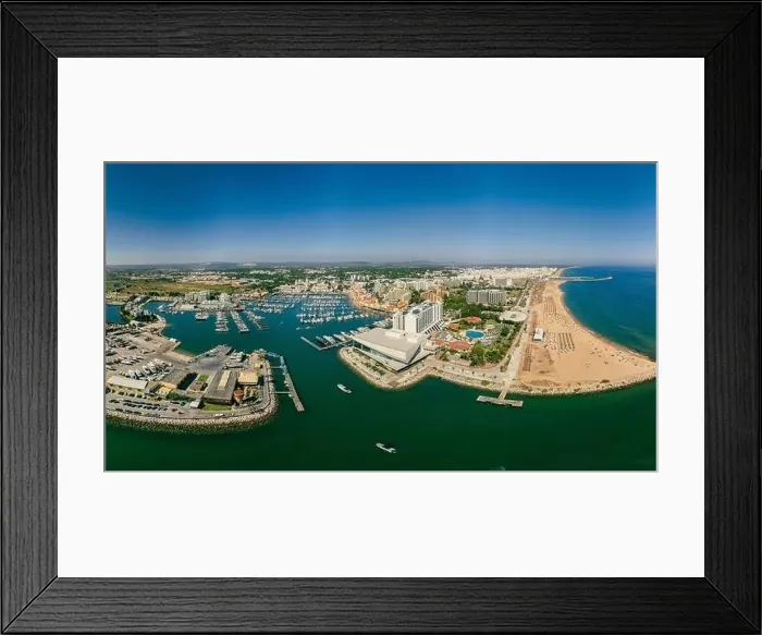 Framed Print : Aerial drone beach view of Vilamoura and Praia de Falesia, Algarve, Portugal Framed Print : Aerial drone beach view of Vilamoura and Praia de Falesia, Algarve, Portugal