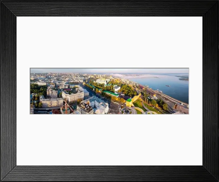 Framed Print : Nizhny Novgorod Kremlin and city center, Russia Framed Print : Nizhny Novgorod Kremlin and city center, Russia