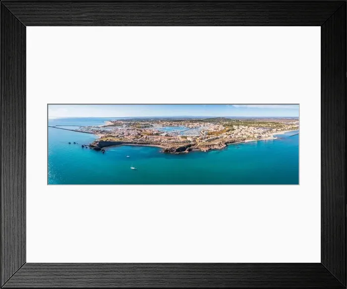 Framed Print : La Conque, at Cap d'Agde in Hérault in Occitanie, France Framed Print : La Conque, at Cap d'Agde in Hérault in Occitanie, France