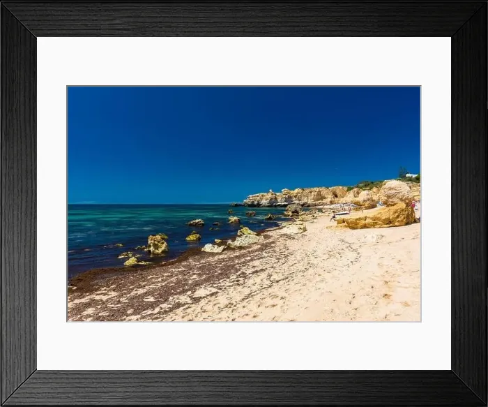 Framed Print : Aerial panoramic view of amazing Praia dos Paradinha beach, Albufeira, Algarve, Portugal Framed Print : Aerial panoramic view of amazing Praia dos Paradinha beach, Albufeira, Algarve, Portugal
