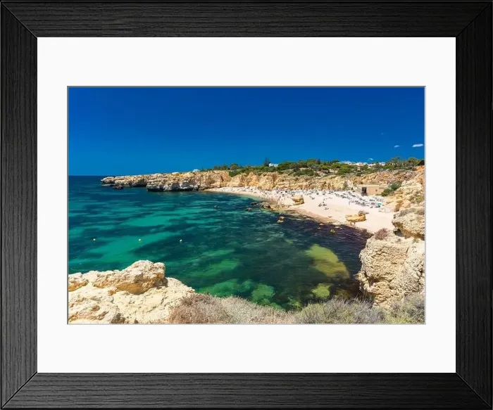 Framed Print : Aerial panoramic view of amazing Praia dos Paradinha beach, Albufeira, Algarve, Portugal Framed Print : Aerial panoramic view of amazing Praia dos Paradinha beach, Albufeira, Algarve, Portugal