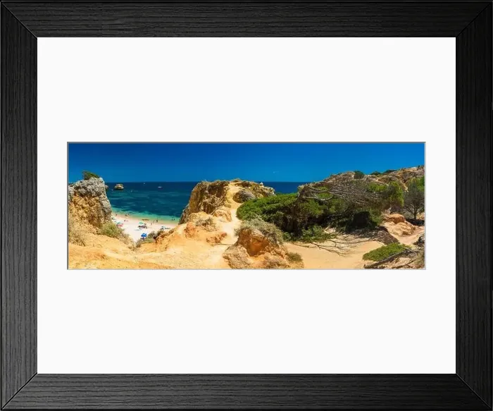 Framed Print : Aerial panoramic view of amazing Praia dos Paradinha beach, Albufeira, Algarve, Portugal Framed Print : Aerial panoramic view of amazing Praia dos Paradinha beach, Albufeira, Algarve, Portugal