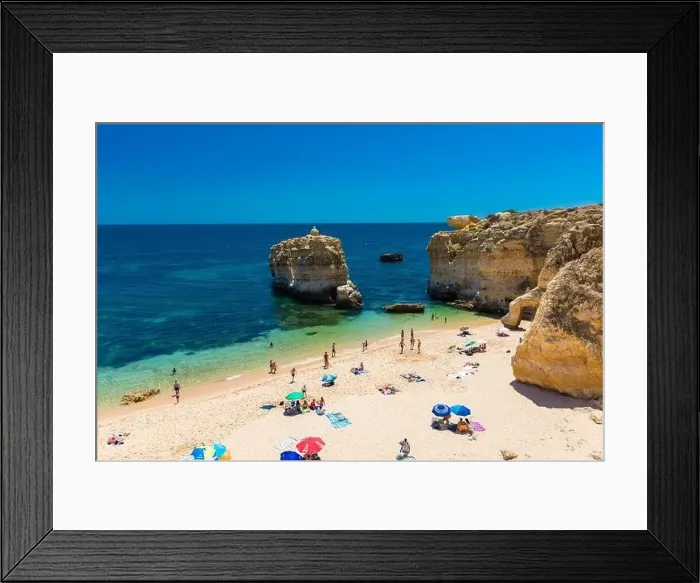 Framed Print : Aerial panoramic view of amazing Praia dos Paradinha beach, Albufeira, Algarve, Portugal Framed Print : Aerial panoramic view of amazing Praia dos Paradinha beach, Albufeira, Algarve, Portugal