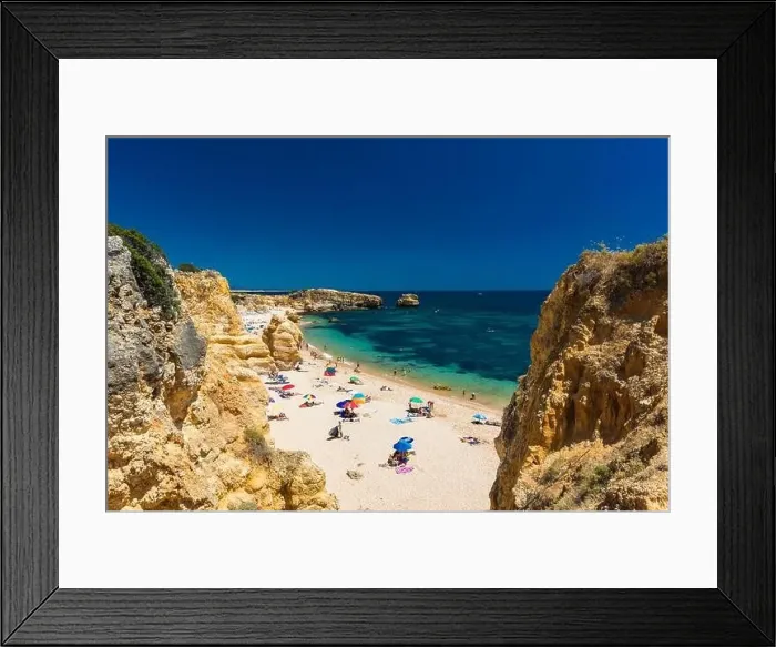 Framed Print : Aerial panoramic view of amazing Praia dos Paradinha beach, Albufeira, Algarve, Portugal Framed Print : Aerial panoramic view of amazing Praia dos Paradinha beach, Albufeira, Algarve, Portugal