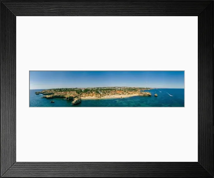 Framed Print : Aerial panoramic view of amazing Praia dos Paradinha beach, Albufeira, Algarve, Portugal Framed Print : Aerial panoramic view of amazing Praia dos Paradinha beach, Albufeira, Algarve, Portugal