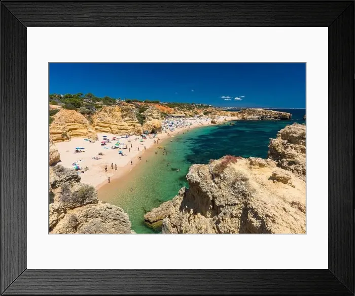 Framed Print : Aerial panoramic view of amazing Praia dos Paradinha beach, Albufeira, Algarve, Portugal Framed Print : Aerial panoramic view of amazing Praia dos Paradinha beach, Albufeira, Algarve, Portugal