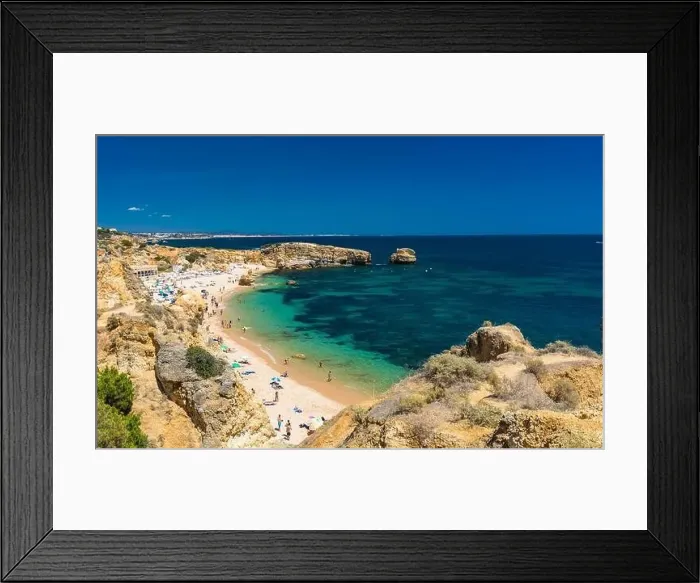 Framed Print : Aerial panoramic view of amazing Praia dos Paradinha beach, Albufeira, Algarve, Portugal Framed Print : Aerial panoramic view of amazing Praia dos Paradinha beach, Albufeira, Algarve, Portugal