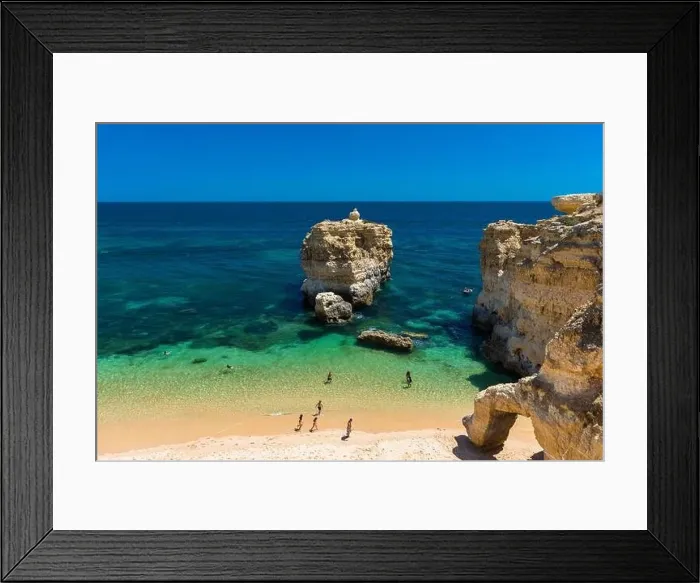 Framed Print : Aerial panoramic view of amazing Praia dos Paradinha beach, Albufeira, Algarve, Portugal Framed Print : Aerial panoramic view of amazing Praia dos Paradinha beach, Albufeira, Algarve, Portugal