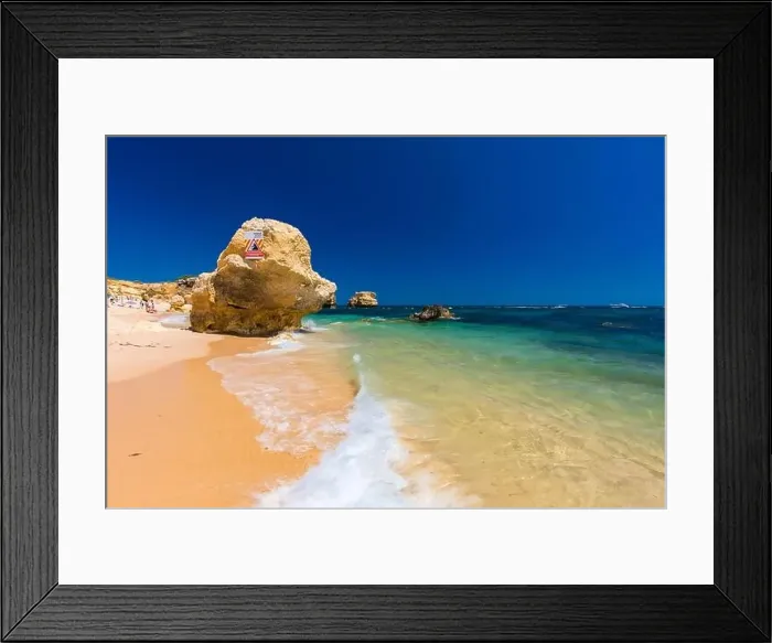 Framed Print : Aerial panoramic view of amazing Praia dos Paradinha beach, Albufeira, Algarve, Portugal Framed Print : Aerial panoramic view of amazing Praia dos Paradinha beach, Albufeira, Algarve, Portugal