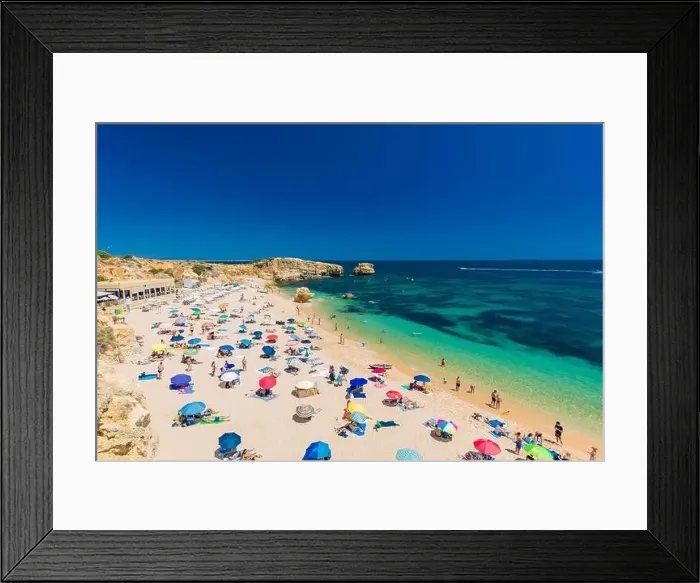 Framed Print : Aerial panoramic view of amazing Praia dos Paradinha beach, Albufeira, Algarve, Portugal Framed Print : Aerial panoramic view of amazing Praia dos Paradinha beach, Albufeira, Algarve, Portugal