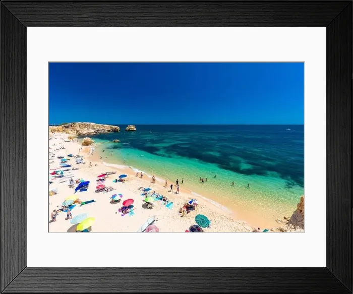 Framed Print : Aerial panoramic view of amazing Praia dos Paradinha beach, Albufeira, Algarve, Portugal Framed Print : Aerial panoramic view of amazing Praia dos Paradinha beach, Albufeira, Algarve, Portugal