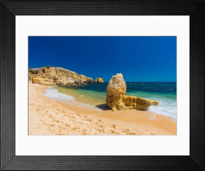 Framed Print : Aerial panoramic view of amazing Praia dos Paradinha beach, Albufeira, Algarve, Portugal Framed Print : Aerial panoramic view of amazing Praia dos Paradinha beach, Albufeira, Algarve, Portugal