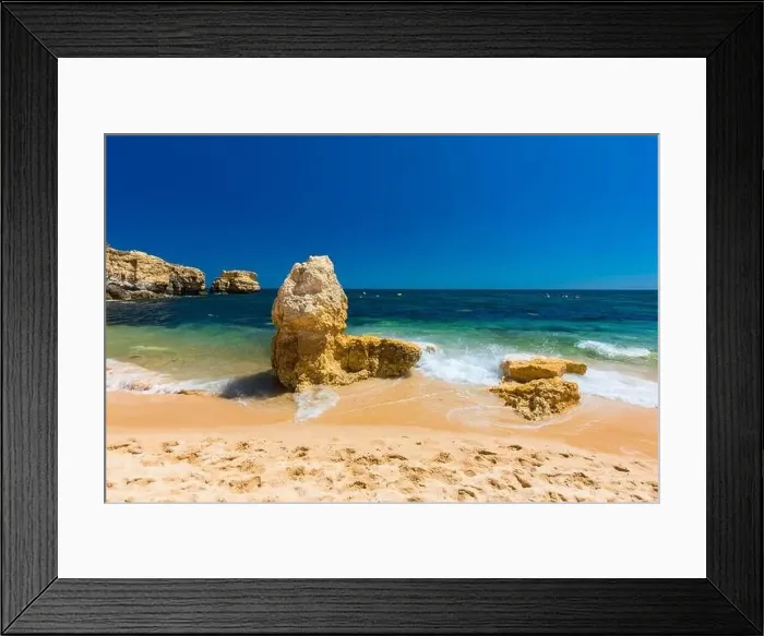 Framed Print : Aerial panoramic view of amazing Praia dos Paradinha beach, Albufeira, Algarve, Portugal Framed Print : Aerial panoramic view of amazing Praia dos Paradinha beach, Albufeira, Algarve, Portugal