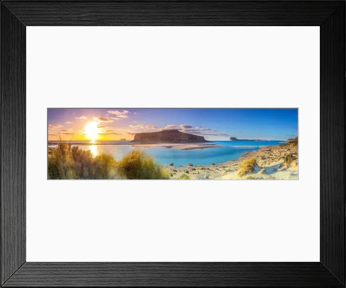 Framed Print : Amazing view of Balos Lagoon with magical turquoise waters Framed Print : Amazing view of Balos Lagoon with magical turquoise waters