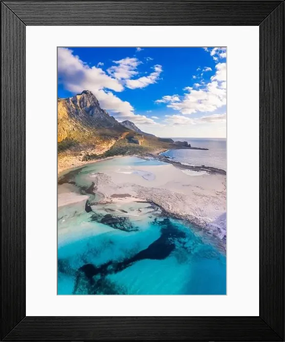 Framed Print : Amazing view of Balos Lagoon with magical turquoise waters Framed Print : Amazing view of Balos Lagoon with magical turquoise waters