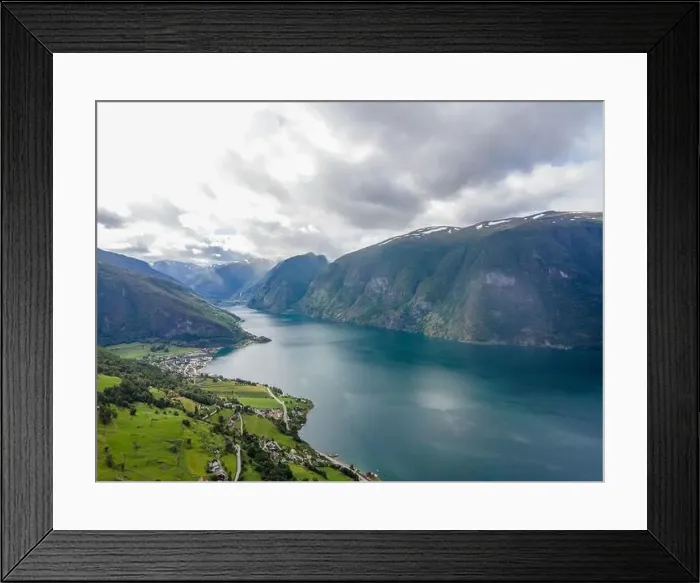 Framed Print : Norway - View in between the Norwegian Fjords from above in the route from Bergen to Tyssedal Framed Print : Norway - View in between the Norwegian Fjords from above in the route from Bergen to Tyssedal